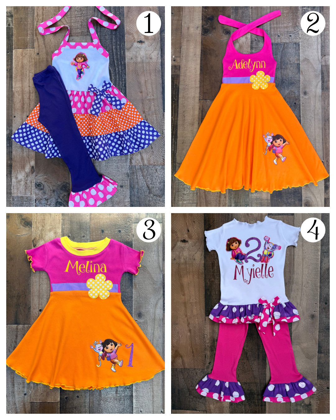 Dora The Explorer Birthday Girl Outfits & Dresses Lil Bug Clothing Dora The Explorer Birthday Girl Outfits & Dresses Lil Bug Clothing