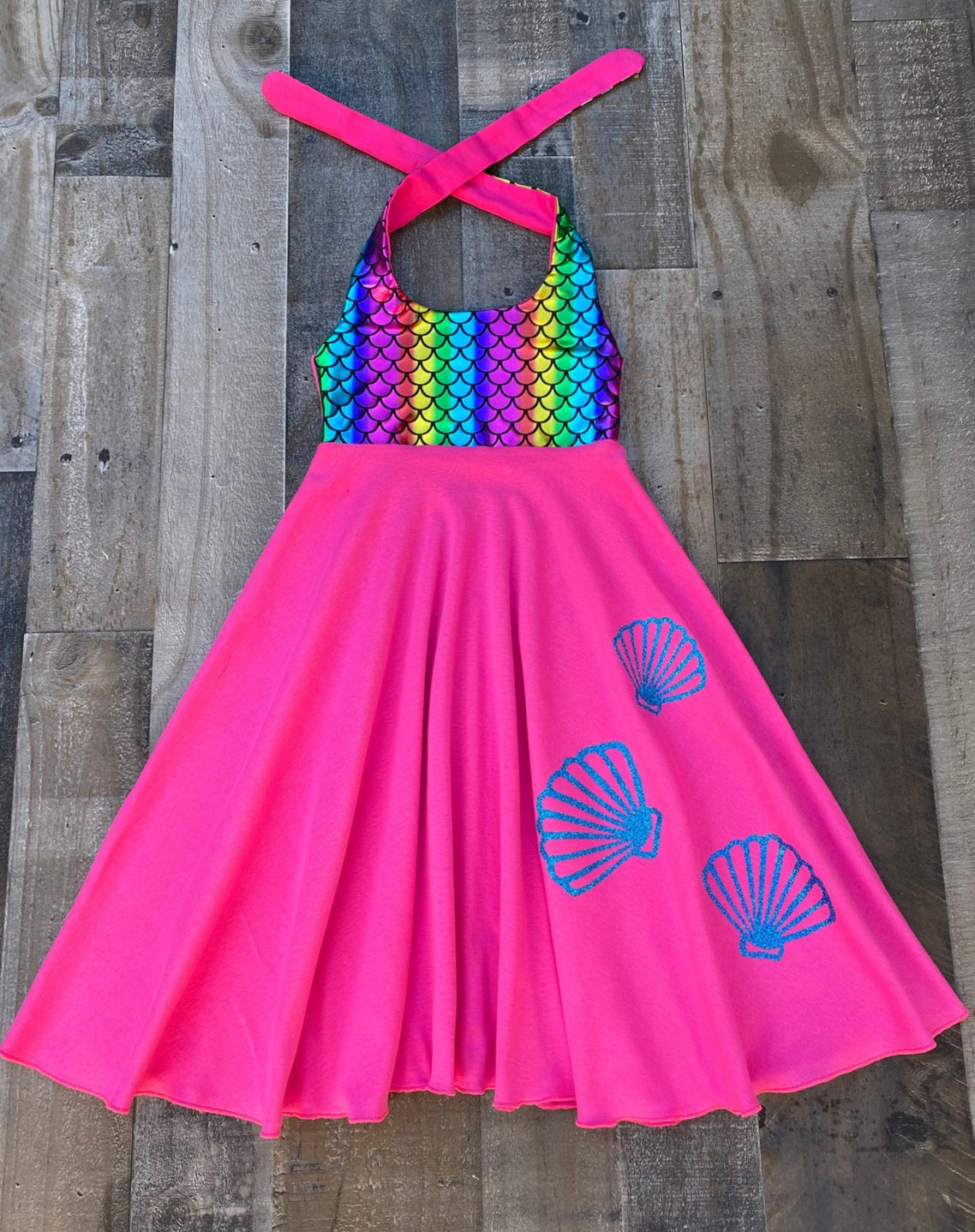 Rainbow Mermaid Twirl Dress Rainbow Mermaid Twirl Dress