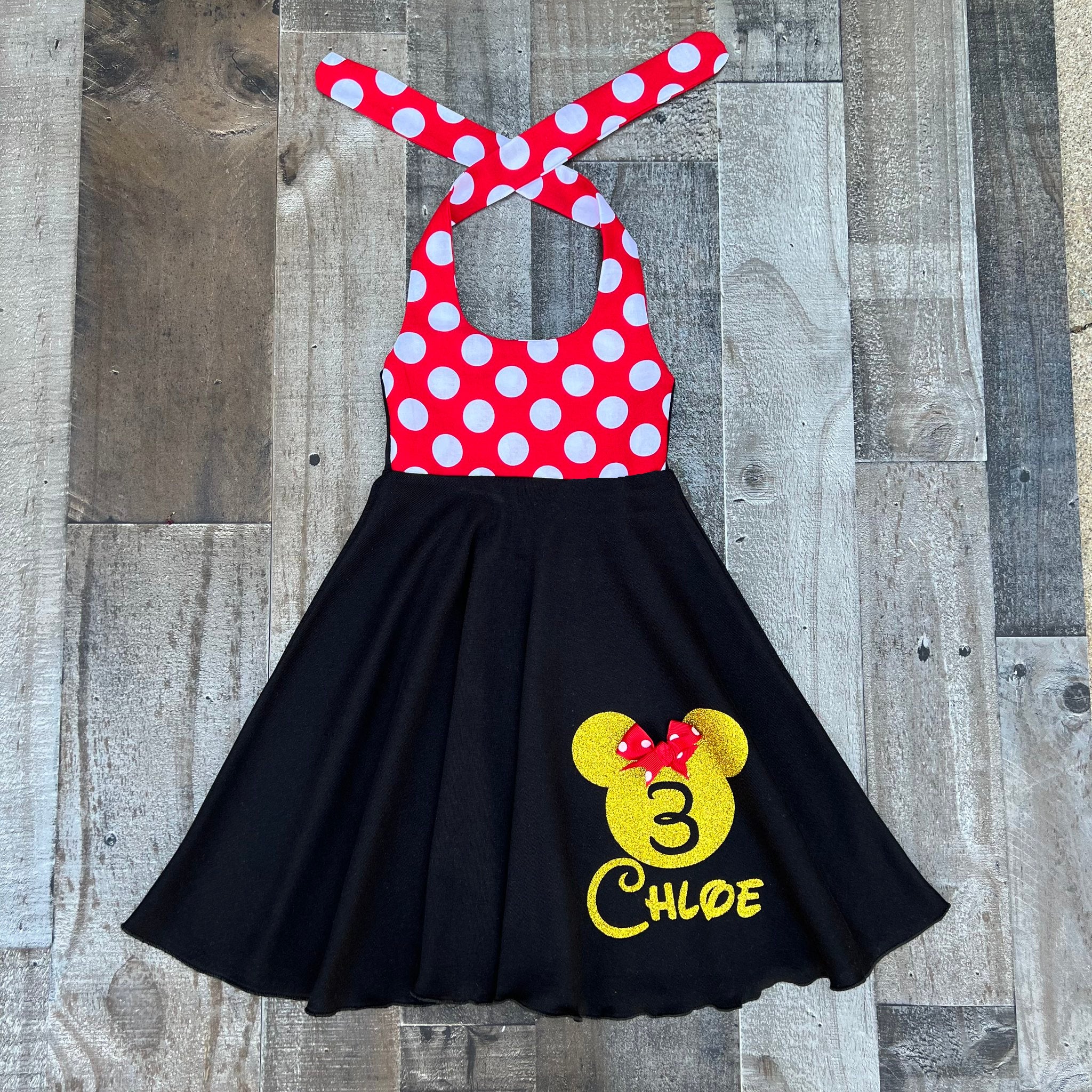 minnie birthday dress Mouse Red & Gold Girl Color:Raspberry A line Formal Dresses The full and fluffy Spring 2019
