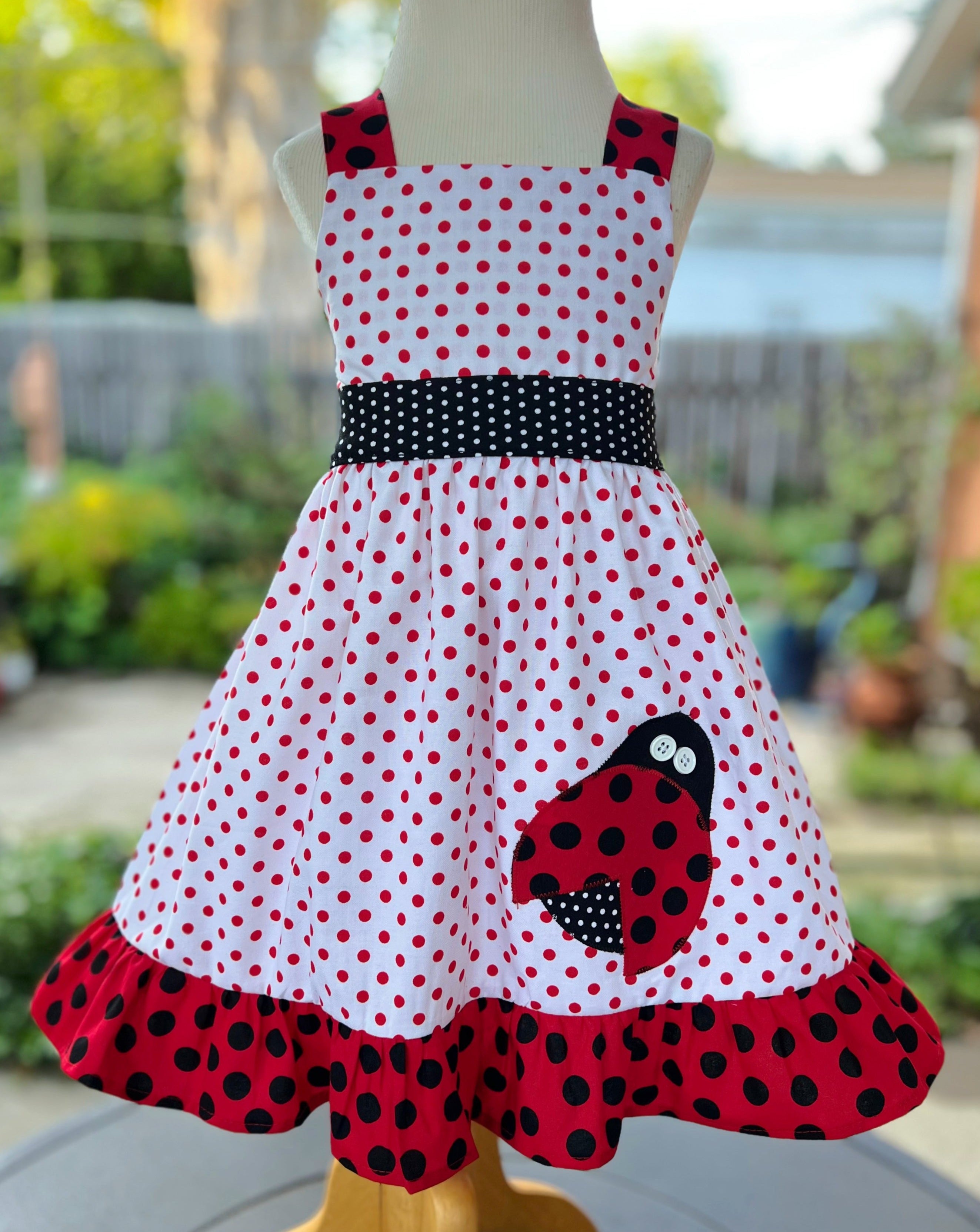 open lace back dress Ladybugs Dress main image 0