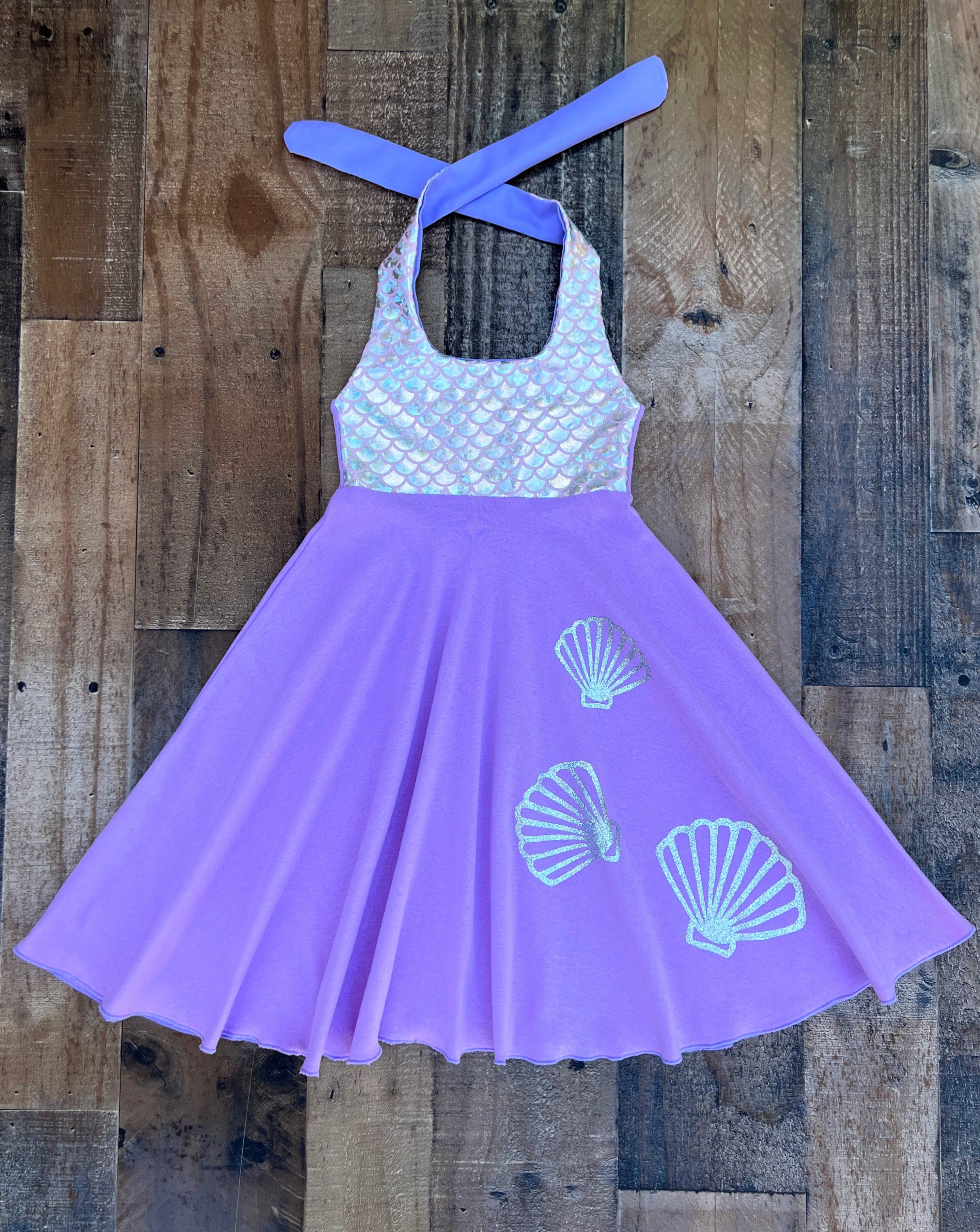Mermaid Seashells Little Girl Dress Mermaid Seashells Little Girl Dress