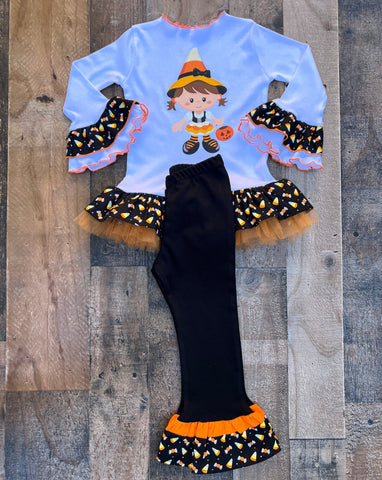 Candy Corn Outfit Pumpkin