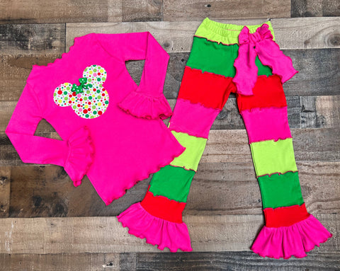 Minnie Mouse Holiday Girl Outfit