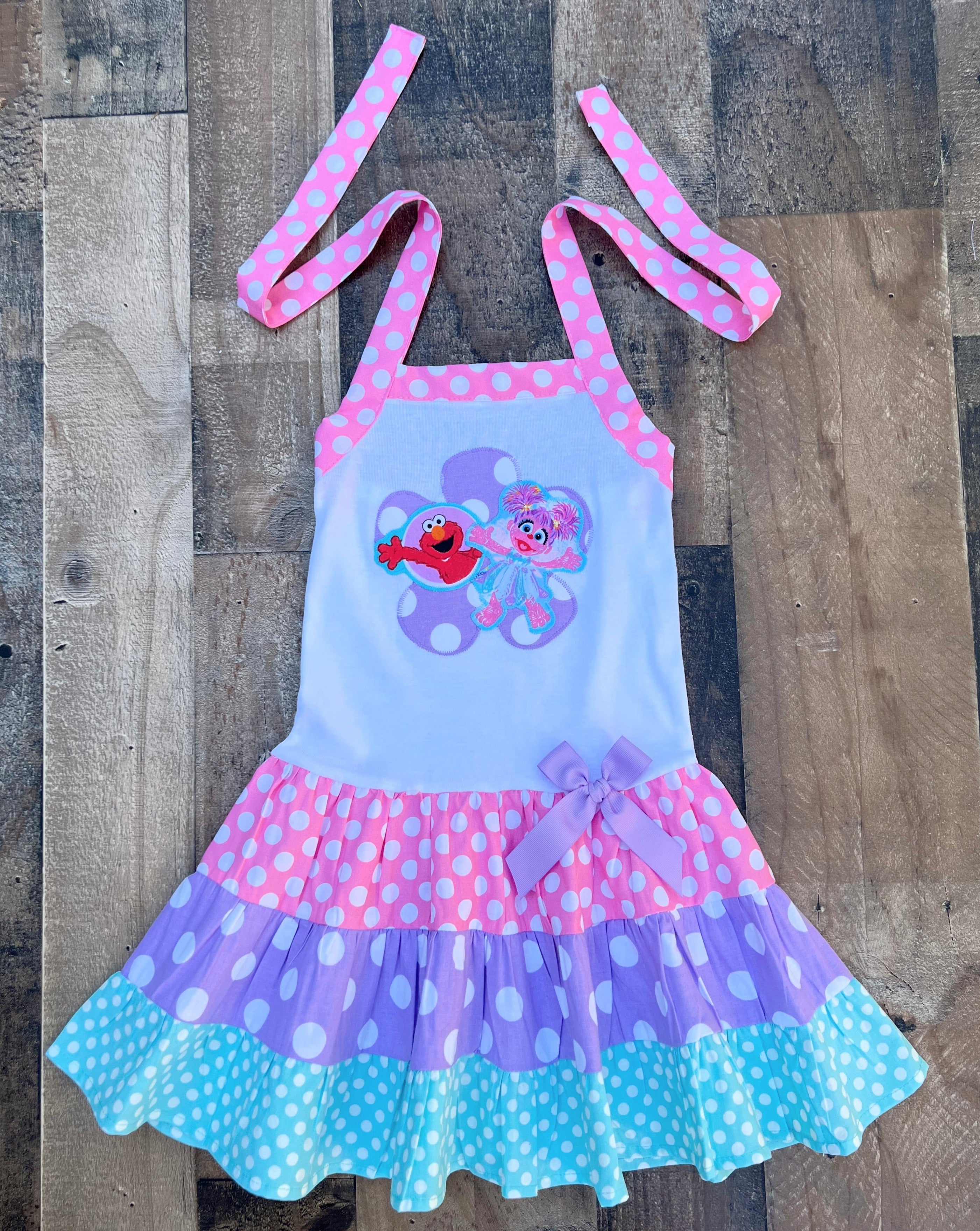 blue dress for baby girl Sesame Street Clothing For Little Girls