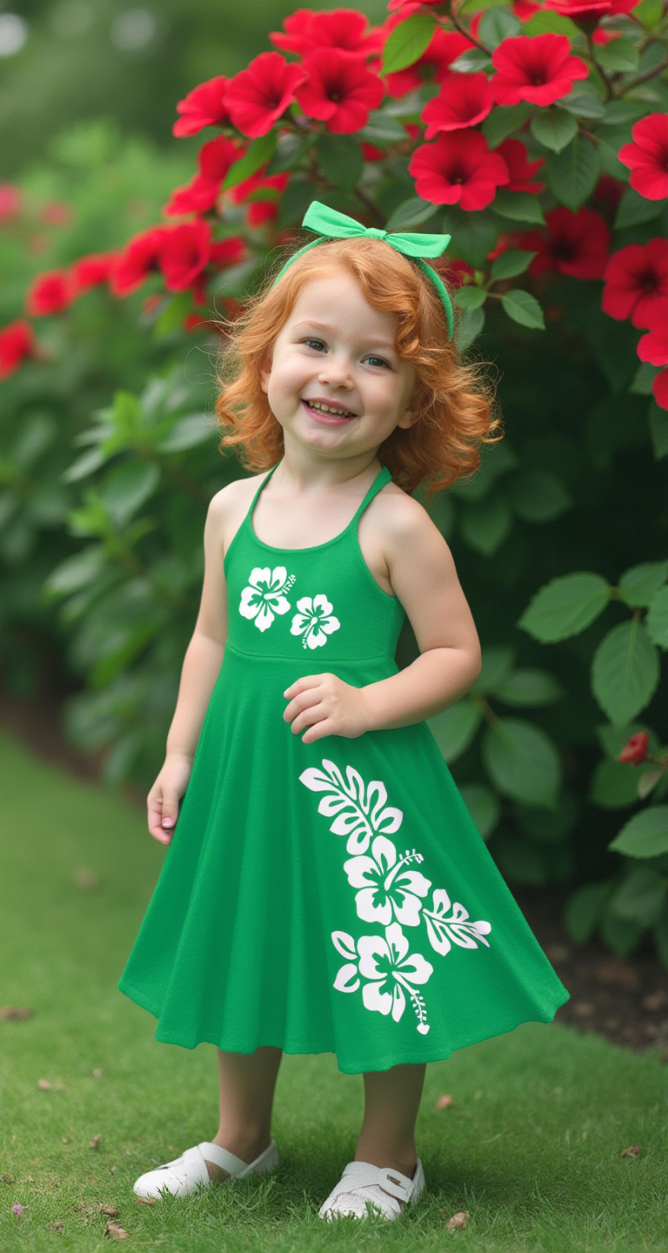 blue dress for baby girl Hawaiian Luau Tropical Dress