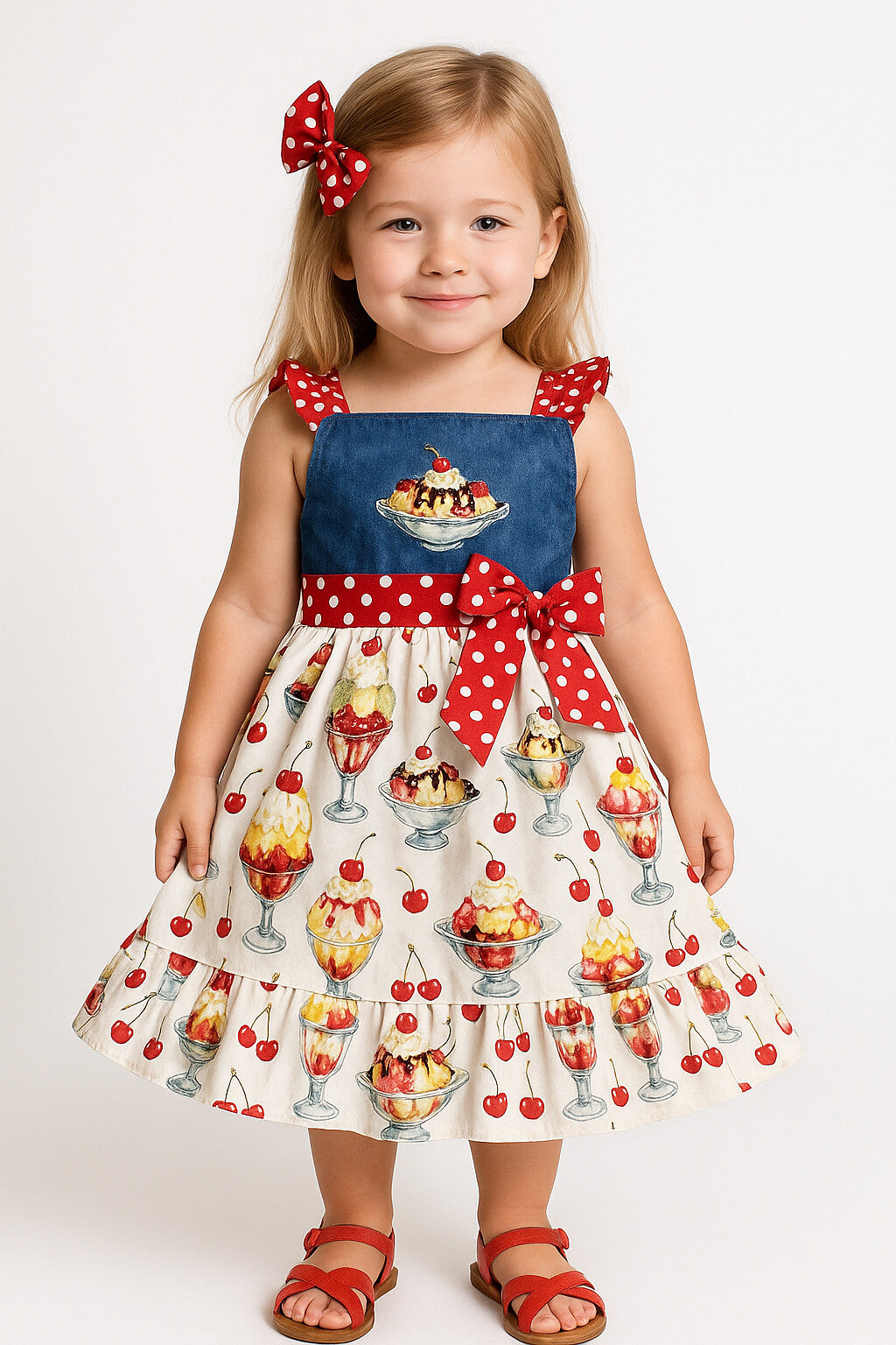 Ice Cream Sundae Social Girl Dress | Ice Cream Sunday Girl Clothes Lil Bug Clothing Ice Cream Sundae Social Girl Dress | Ice Cream Sunday Girl Clothes Lil Bug Clothing
