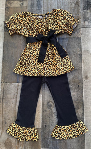 Leopard Print GIrl Outfit