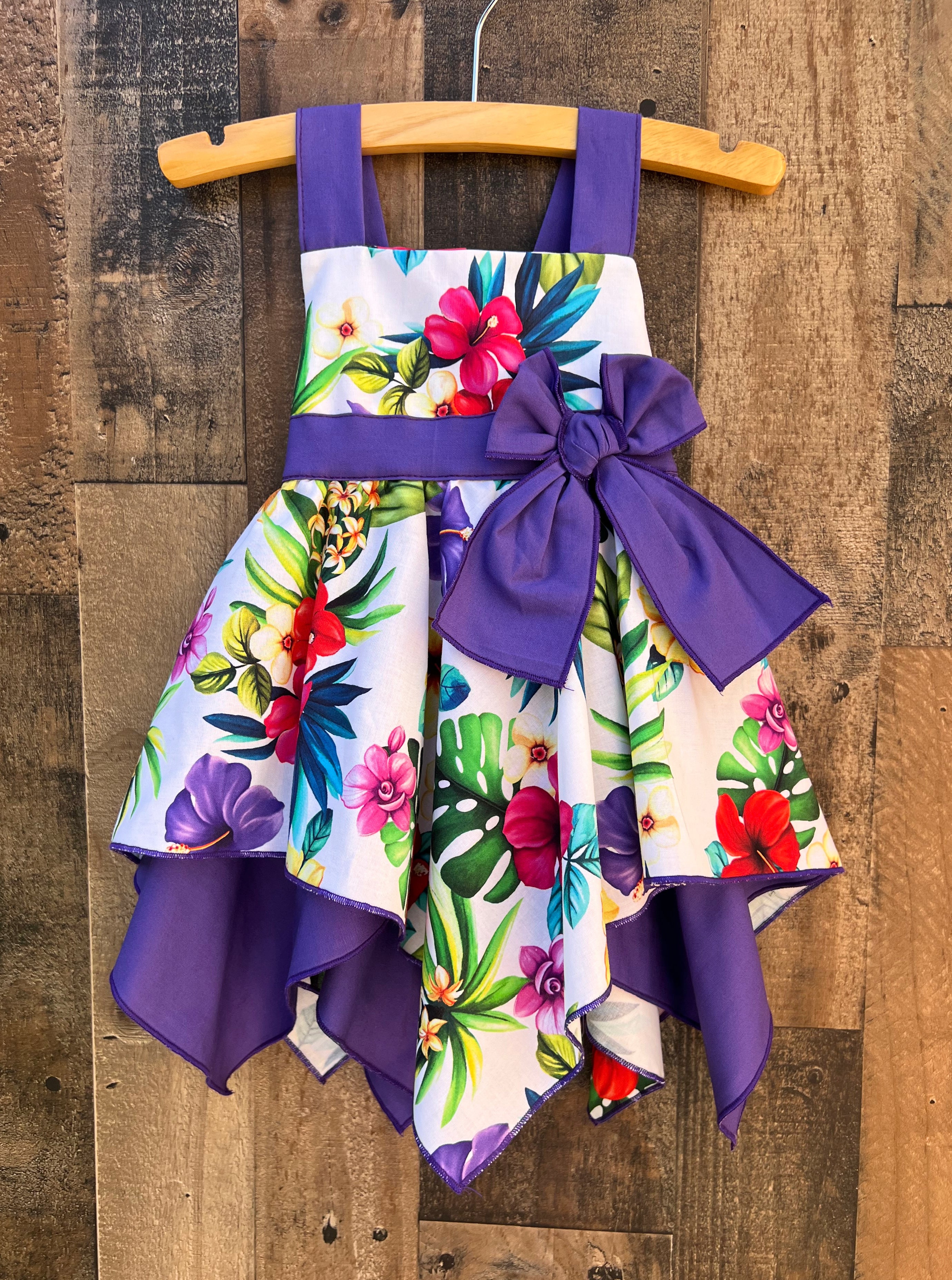 Hawaiian Luau Tropical Party Girl Dress Hawaiian Luau Tropical Party Girl Dress