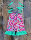 Watermelon Print Romper