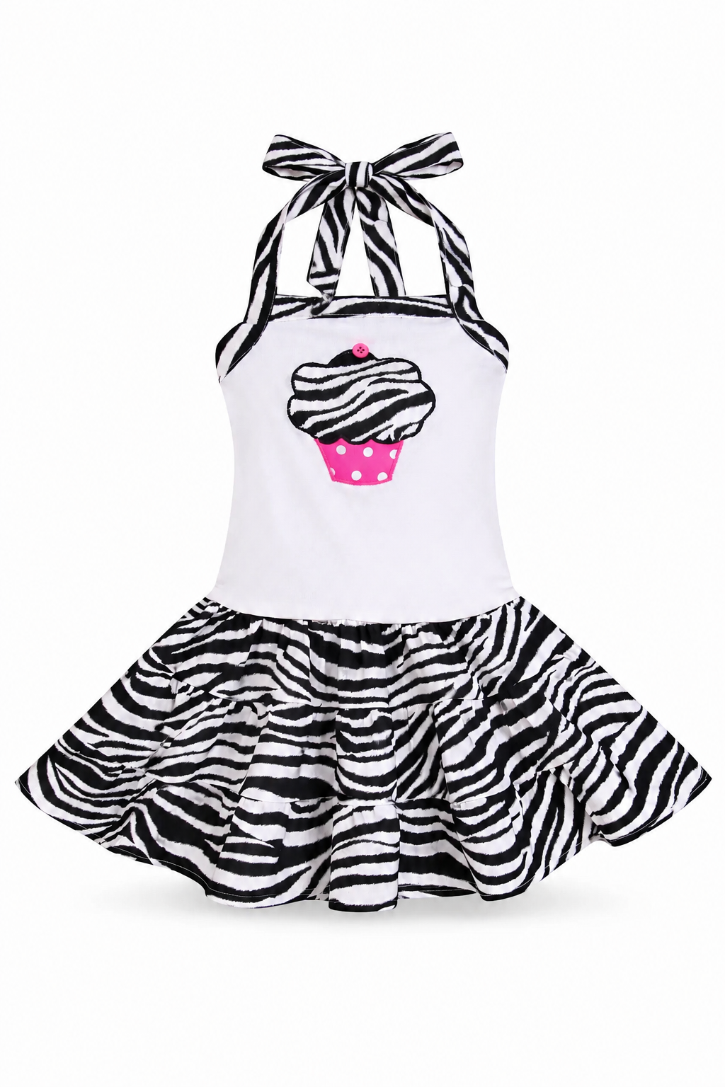 fun birthday dresses Cute Cupcake Celebration For Little Girls this lined dress adds 90s Shift Dress - Color:Custom color cf-color-red