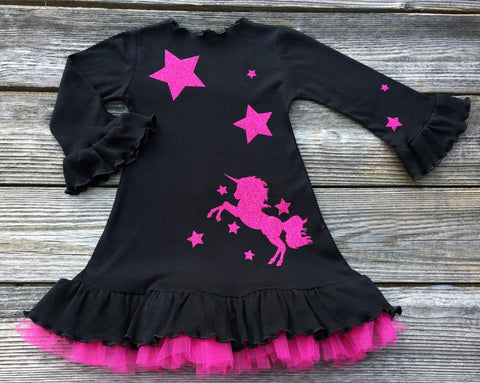 Unicorn Birthday Girl Dress