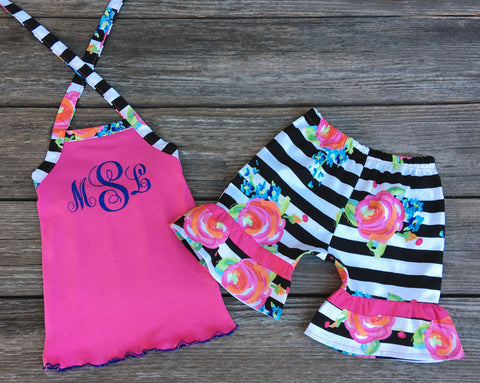 rose short set personalized