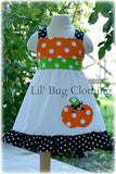 Halloween Pumpkin & Dots  Jumper Dress