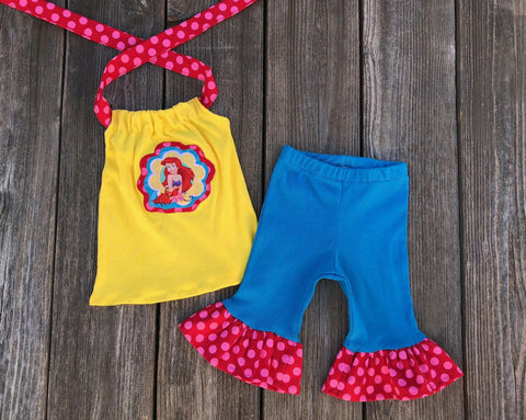 Ariel Little Mermaid Girl Outfit 