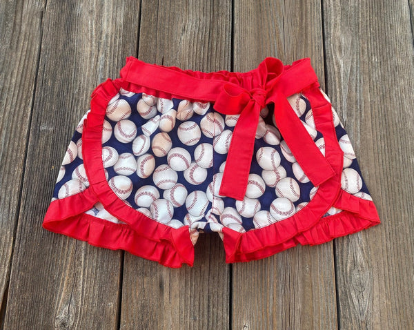 baseball print shorts