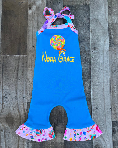Candyland Lollipop Girl Romper