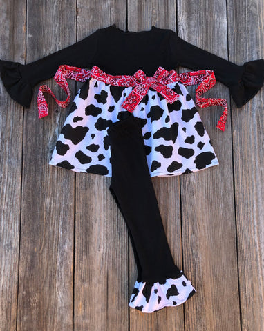 Cow Print Girl Outfit