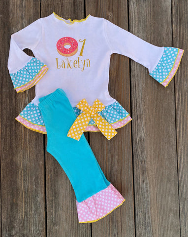 Donut Birthday Girl Outfit