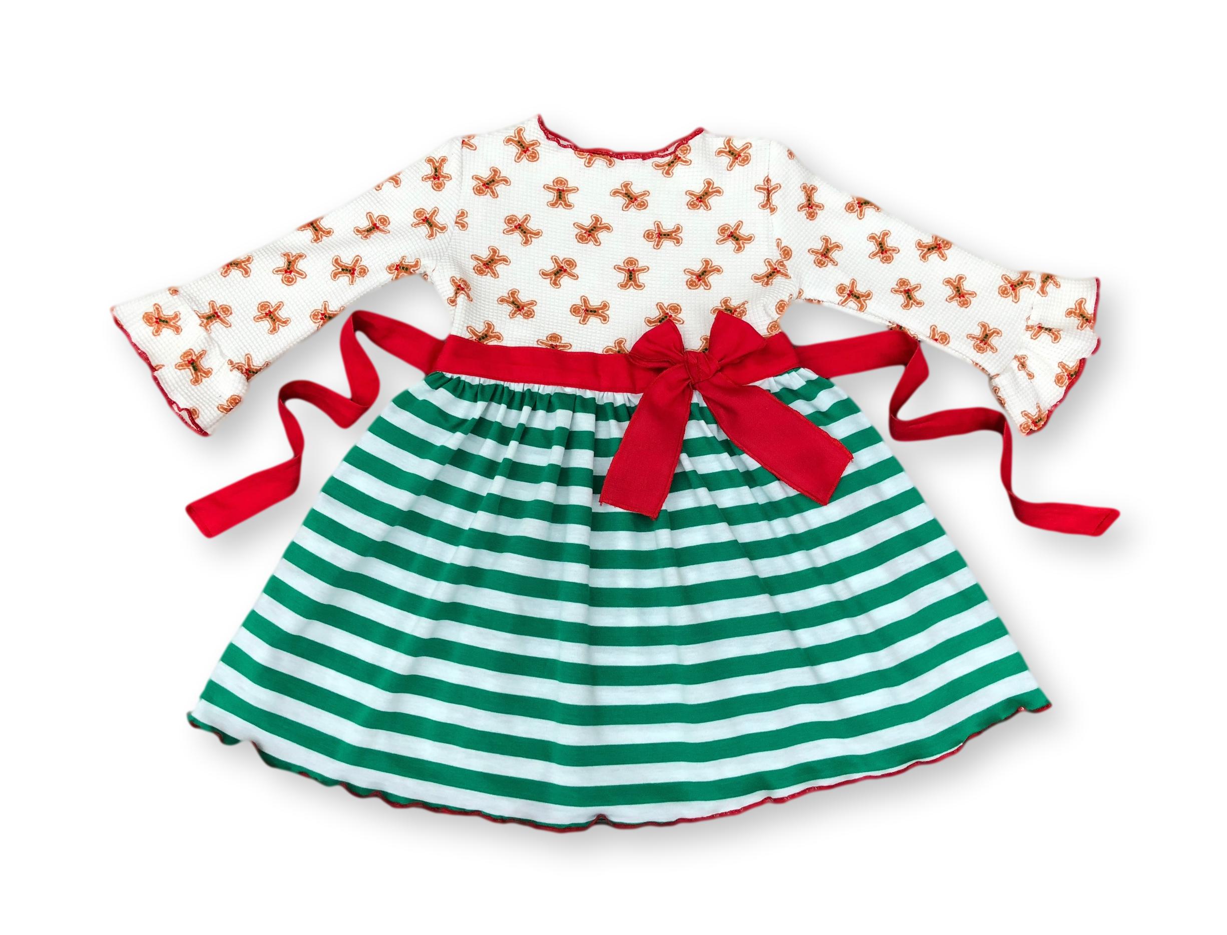 Christmas Holiday Girl Dress |Gingerbread Dress