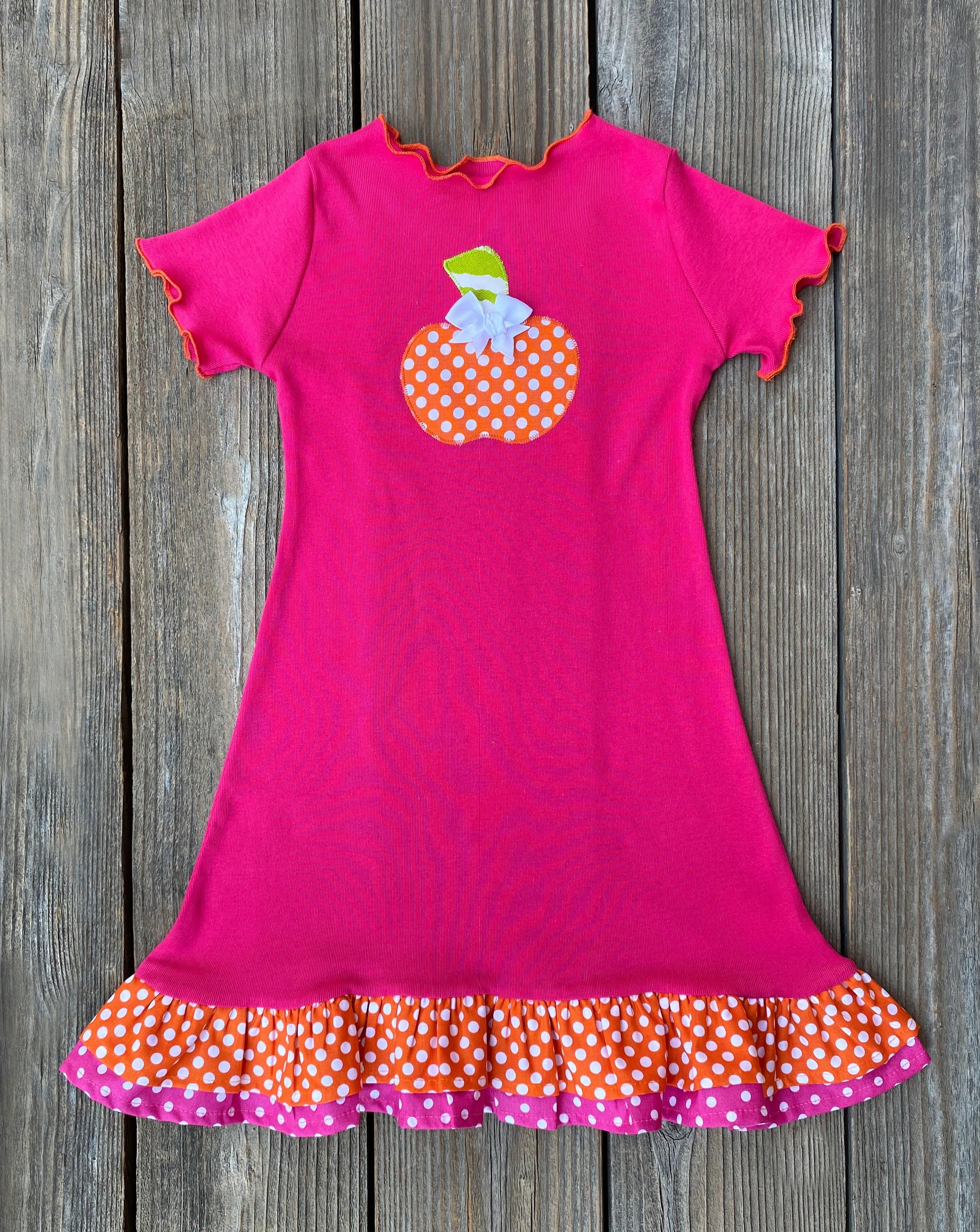 pink pumpkin dress Halloween Pumpkin Boutique Girl Dress