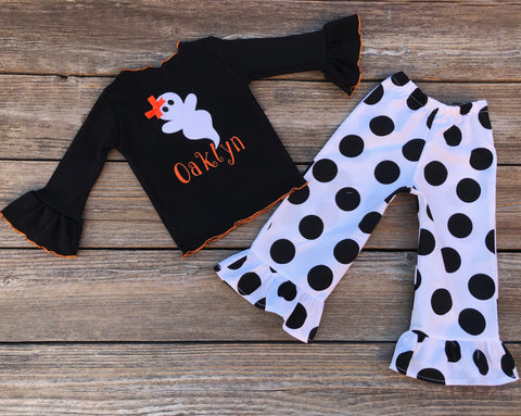 Halloween Ghost Boutique Girl Outfit