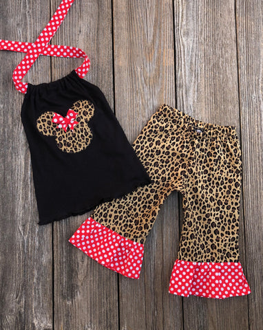 Leopard Minnie Mouse Girl Outfit