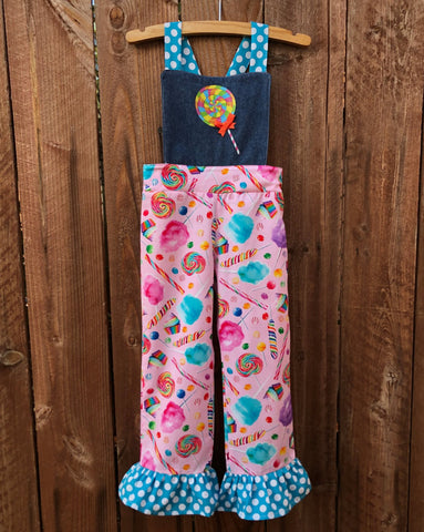lollipop overalls girl outfit