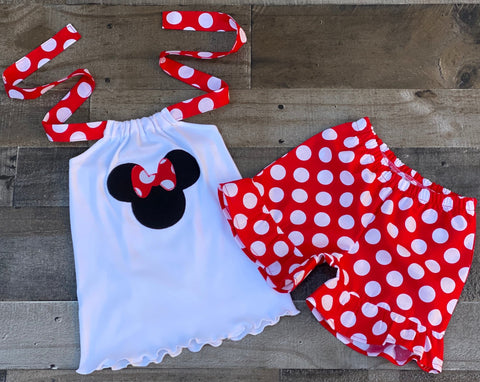 Minnie Mouse Short Set 