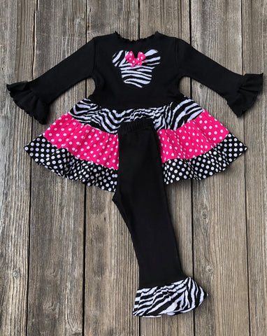Animal Kingdom Zebra Print Girl Outfit