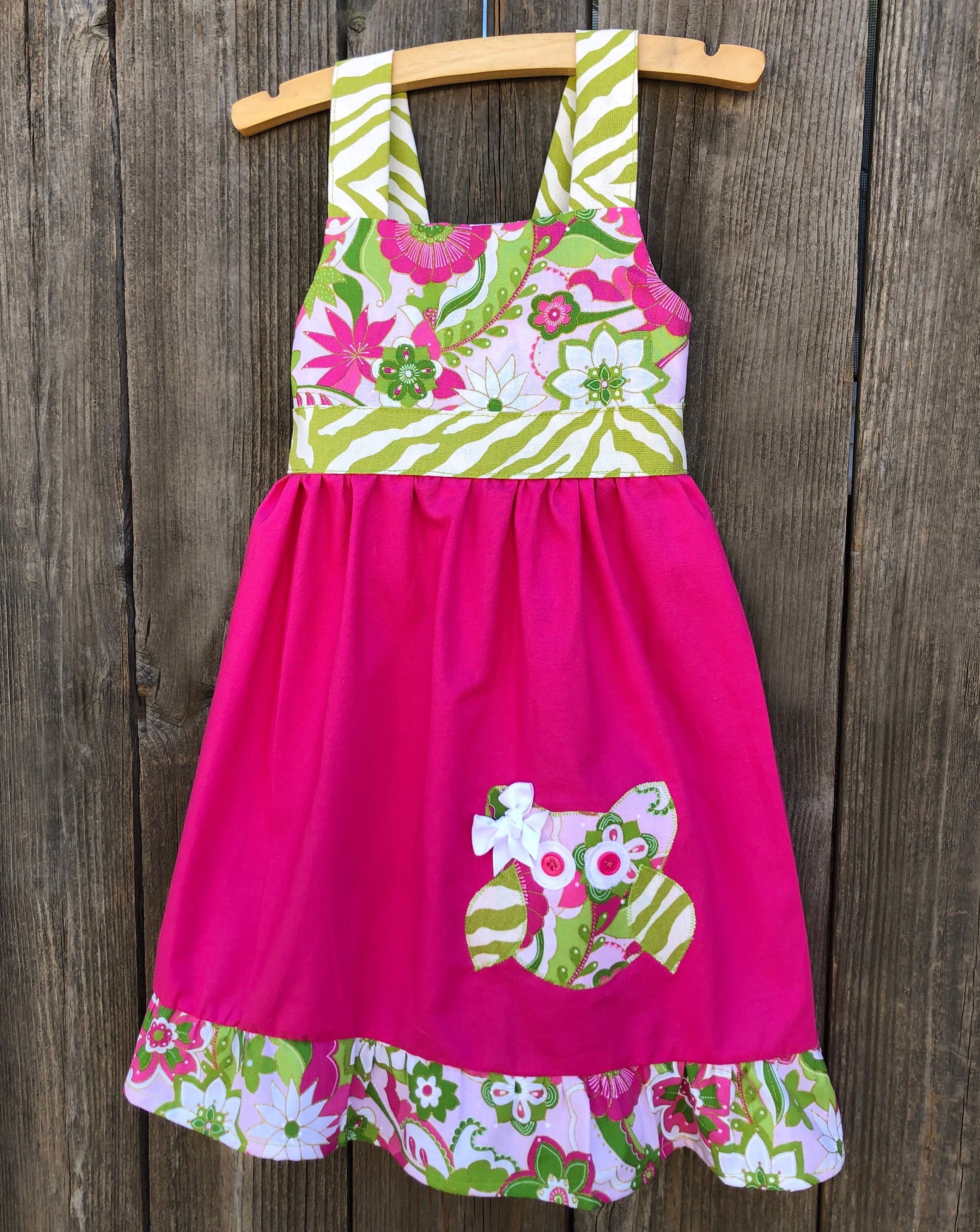 Little Owl Girl Jumper Dress