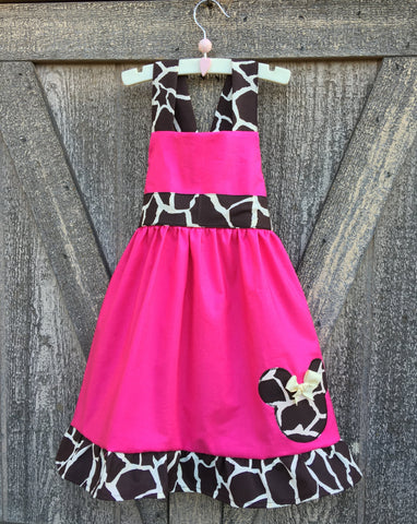 Giraffe Animal Kingdom Minnie Mouse Dress