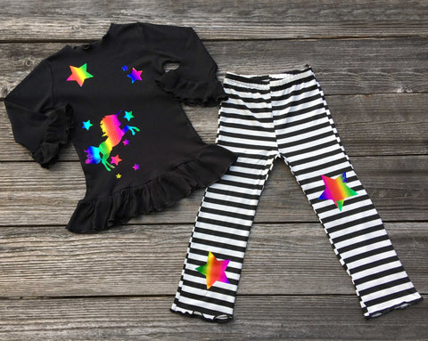 Unicorn Rainbow Girl Outfit