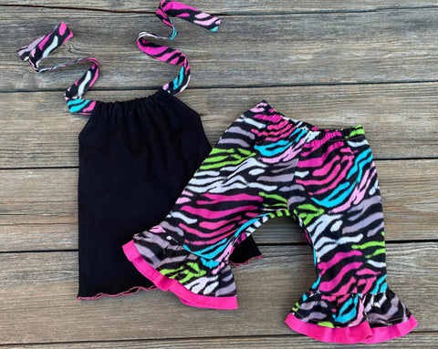 Zebra Print Girl Outfit