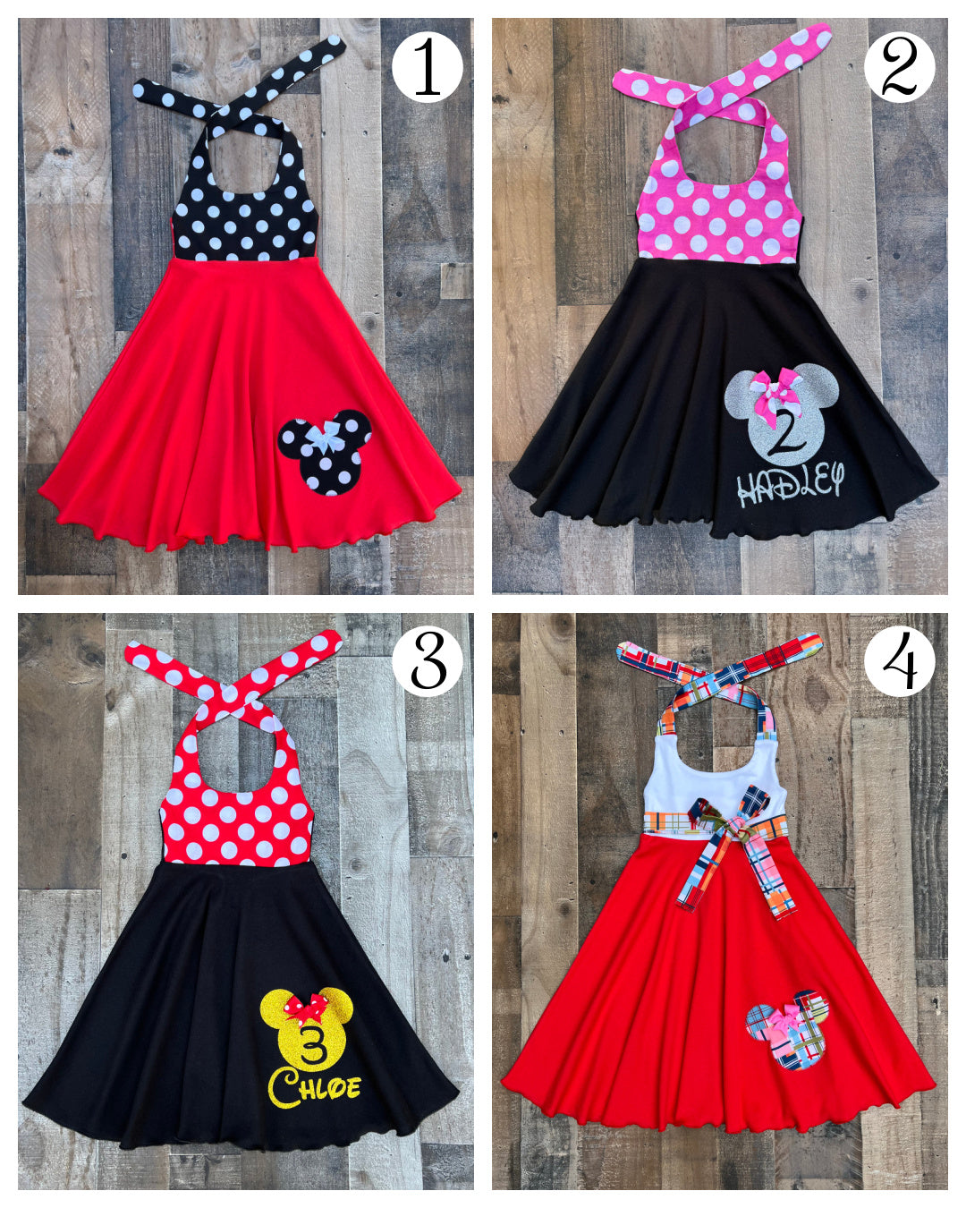 Minnie Mouse Birthday Outfits & Dresses For Little Girls