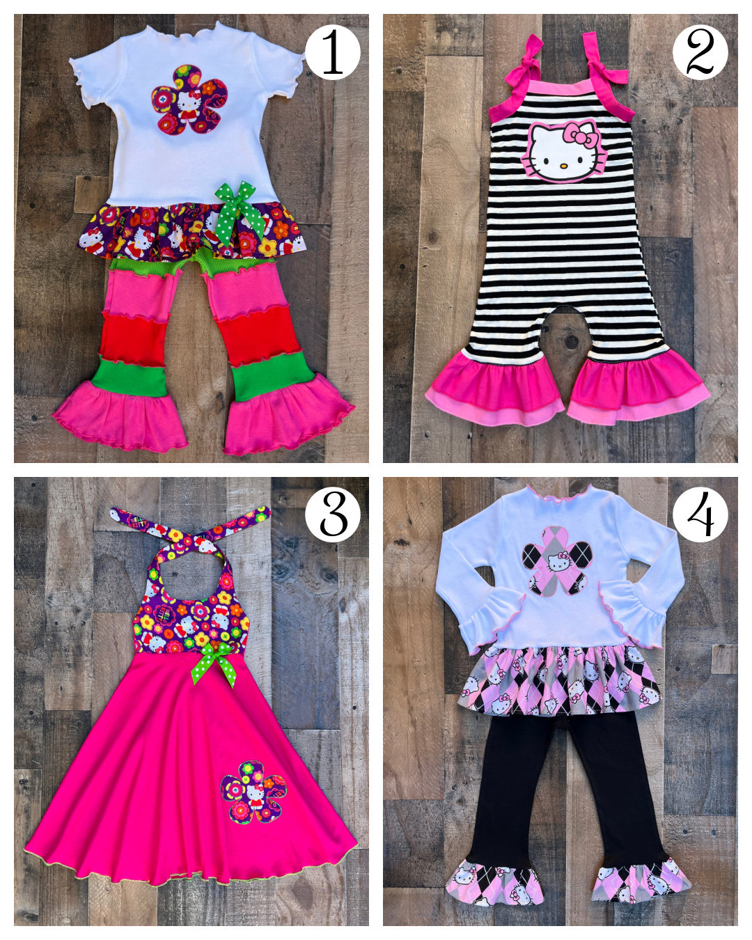 Hello Kitty Custom Boutique Outfits & Dresses For Little Girls