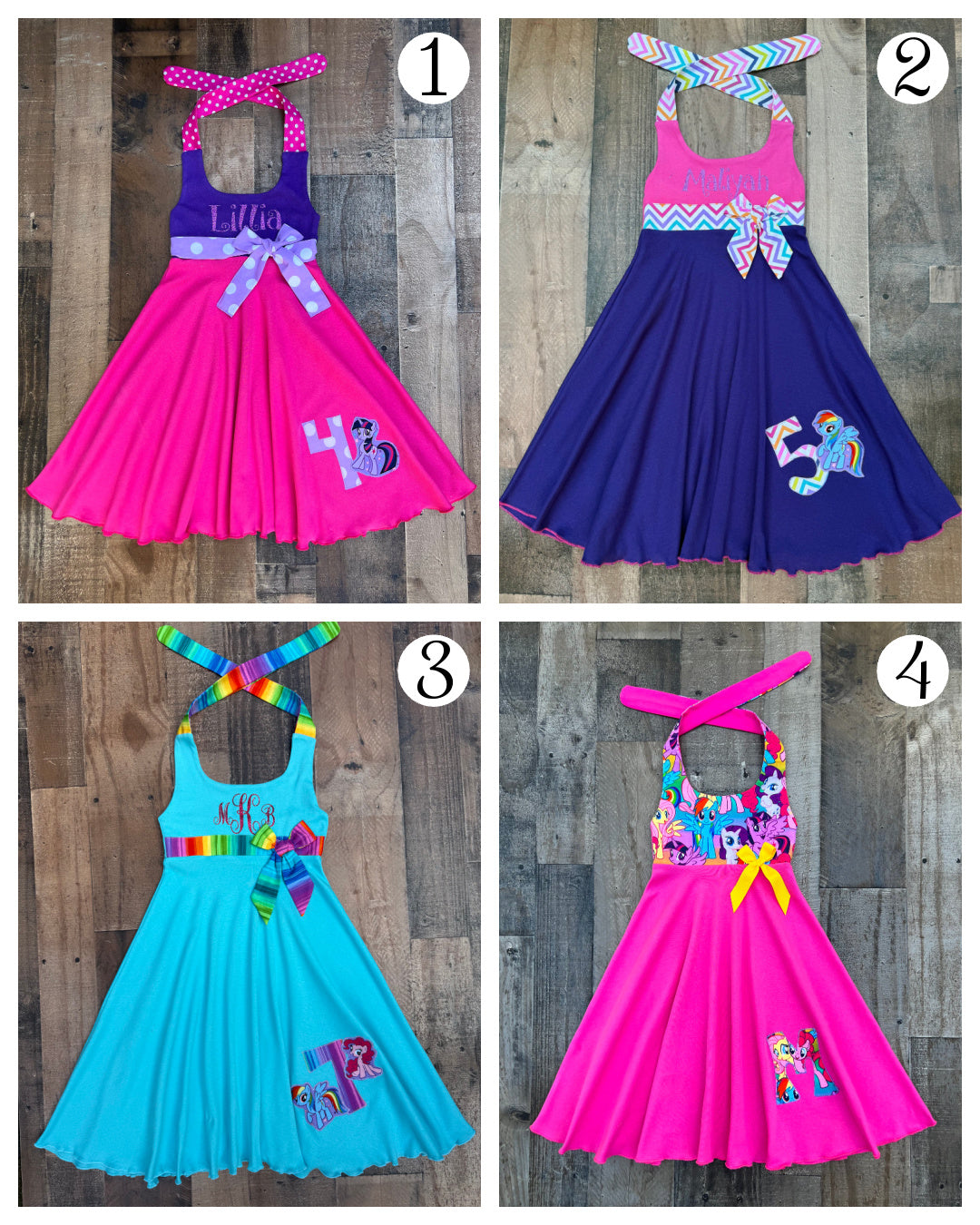 My Little Pony Handmade Dresses & Outfits For Little Girls