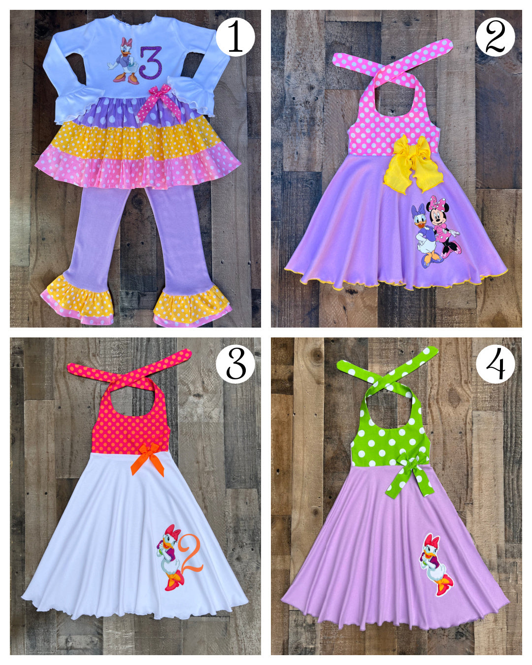 Daisy Duck Birthday Outfits & Dresses For Little Girls