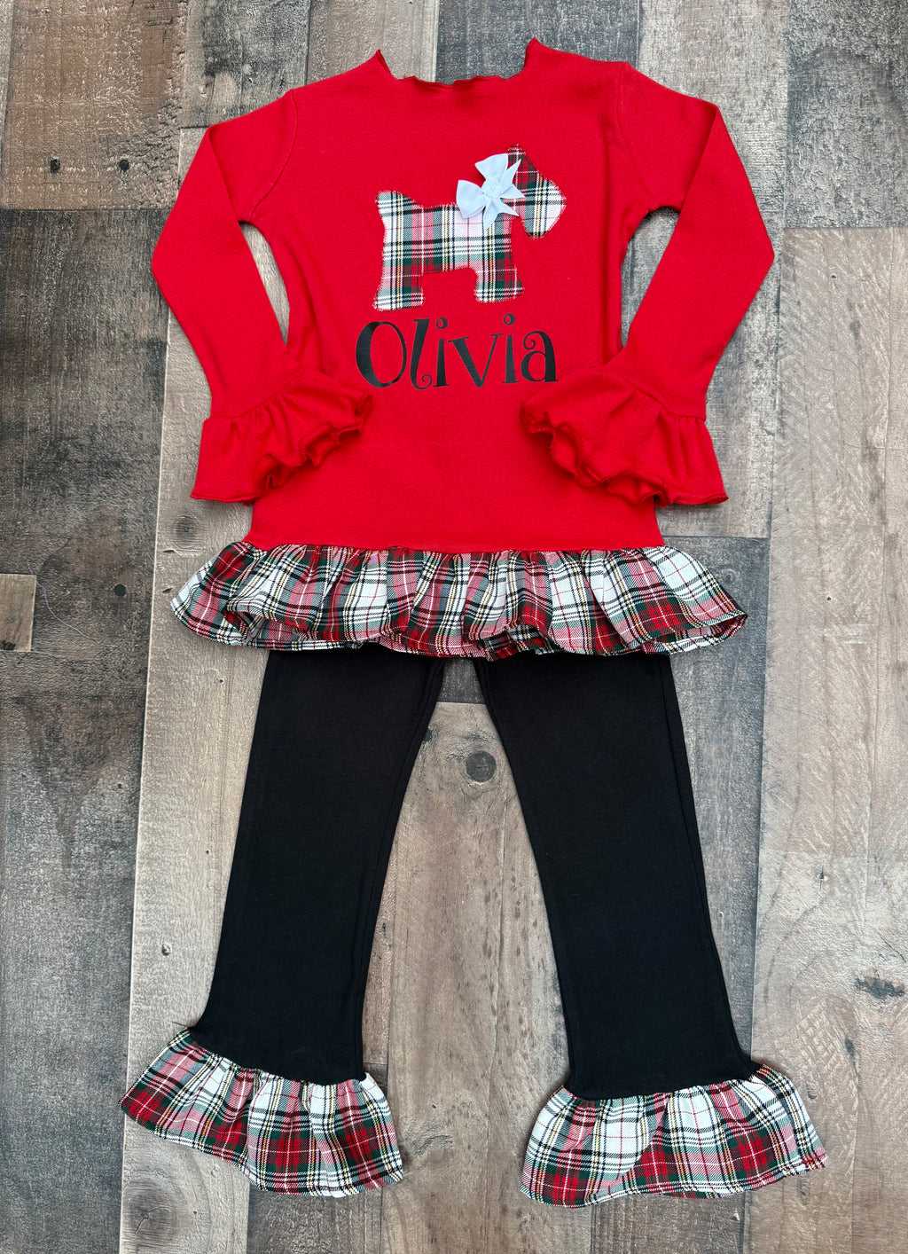Personalized Scottie Dog Outfit