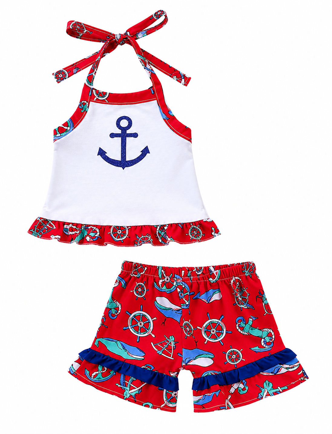 4th Of July Summer Beach Short & Top Outfit