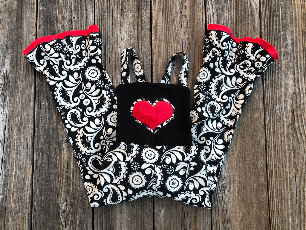 Damask Valentines Day Overalls