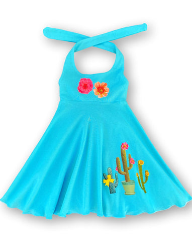 Cactus Theme Twirl Dress