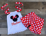 Minnie Mouse Birthday Girl Outfit 