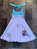 Elsa Frozen Snowflake Dress
