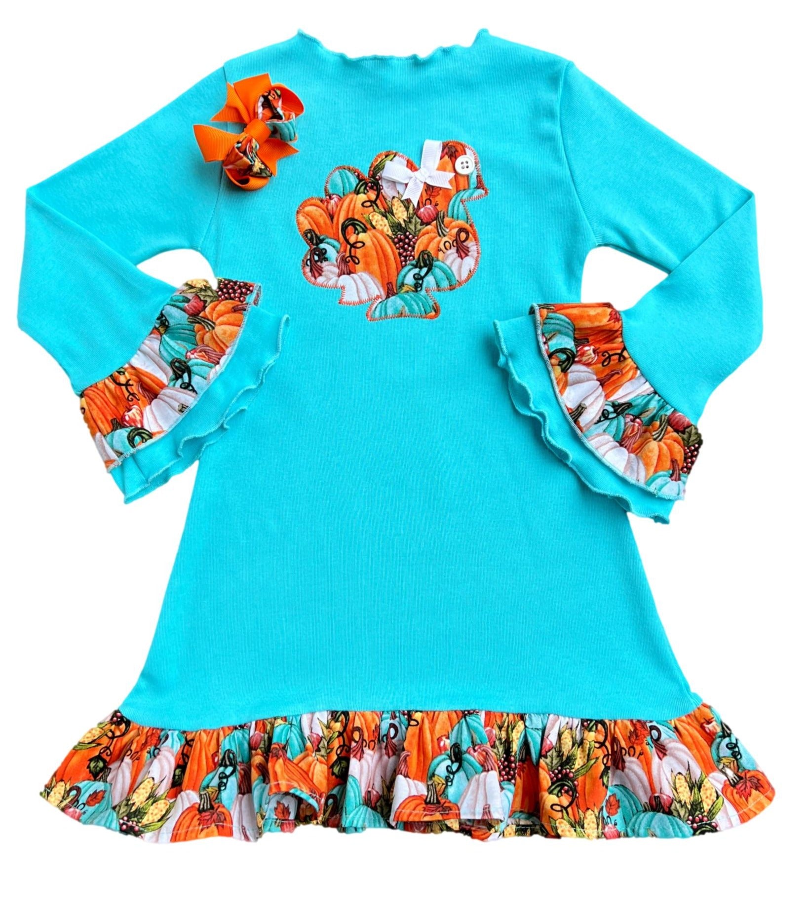 cute thanksgiving dress & Hair Bow Ode Dress in Cloud Dress is aqua knit mermaid wedding dress Color:As Photo( red )