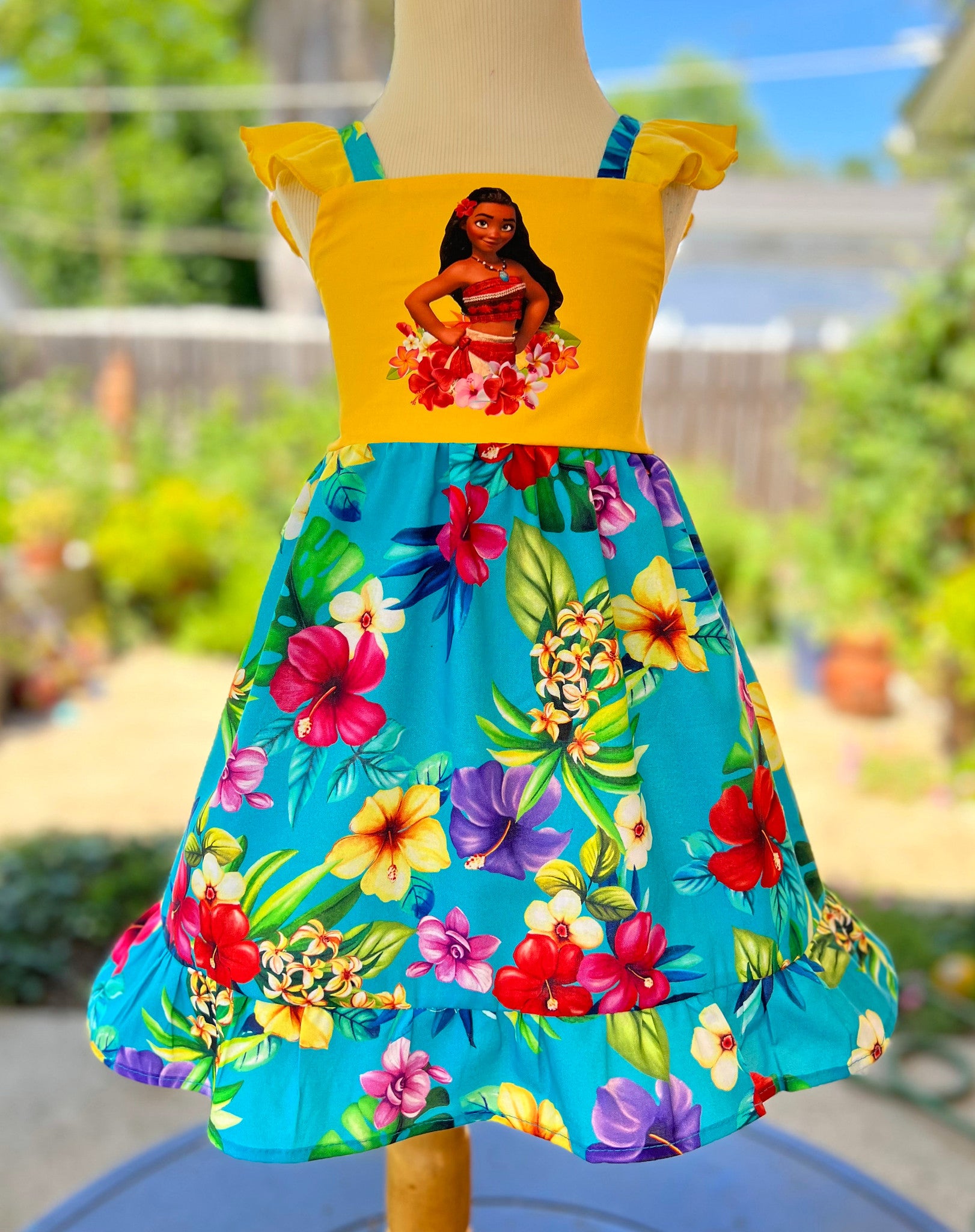 Moana Hawaiian Tropical Luau Personalized Jumper Dress
