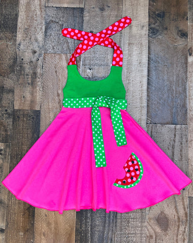 Watermelon Twirl Dress