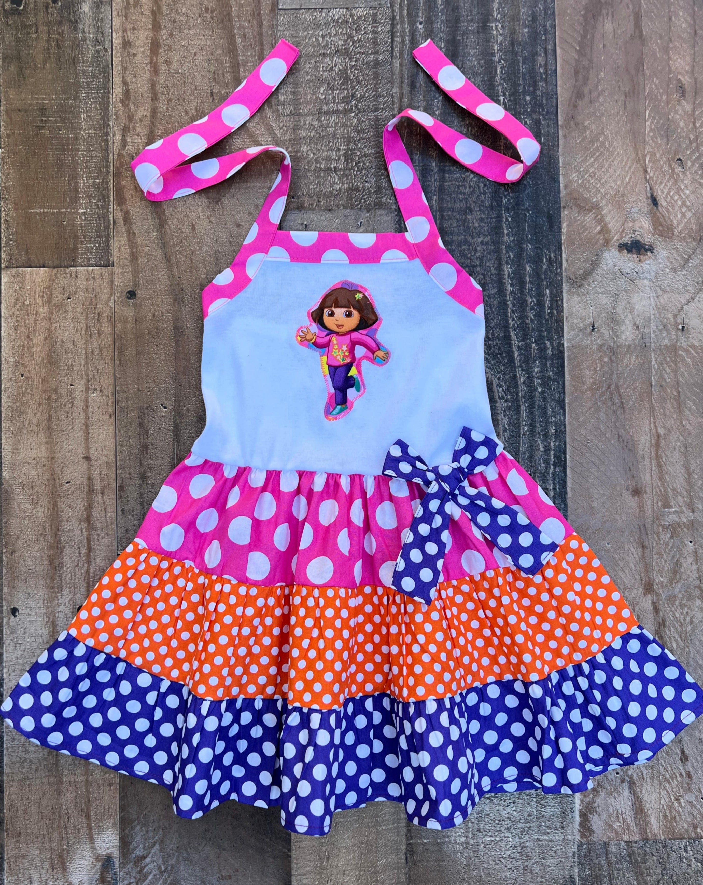 未使用】apolina kids Dora dress 5-7y - メルカリ