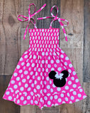 Minnie Mouse Hot PinK Dress