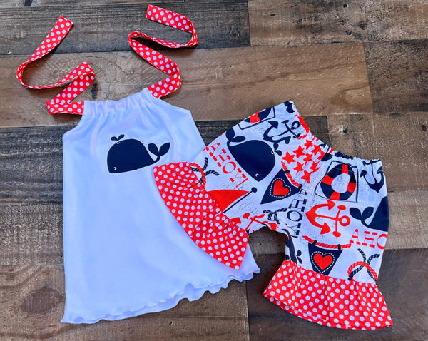4th Of July Whale Outfit 