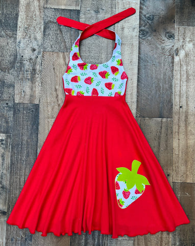 Strawberry Print Dress